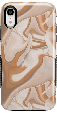 Caramel Delight | Marble Swirl Case iPhone Case get.casely Bold iPhone XR 