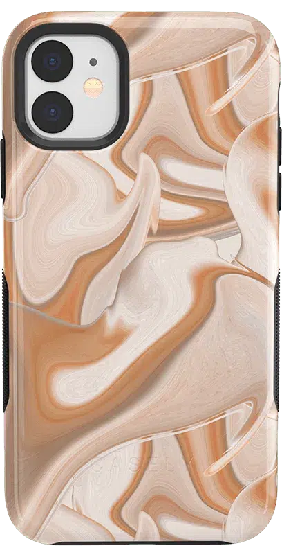 Caramel Delight | Marble Swirl Case iPhone Case get.casely Bold iPhone 11 