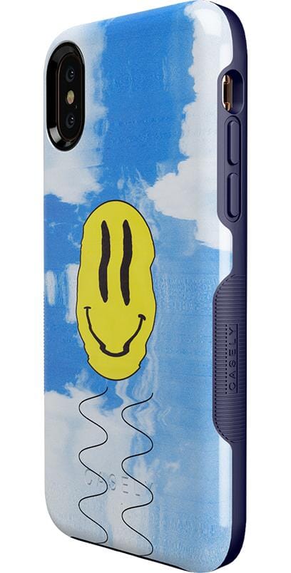 On Cloud Nine | Glitch Smiley Face Case iPhone Case get.casely 