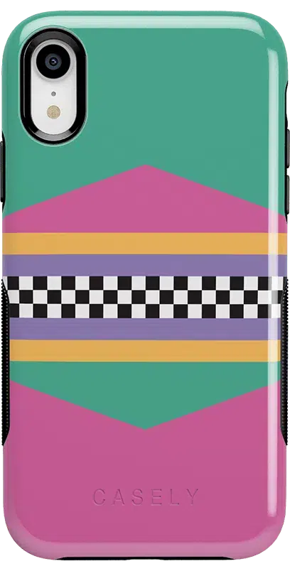 Rad Dad | 80's Colorblock Case iPhone Case get.casely Bold iPhone XR 