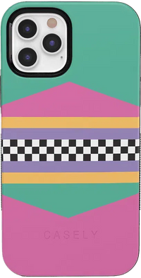 Rad Dad | 80's Colorblock Case iPhone Case get.casely Bold + MagSafe® iPhone 12 Pro Max 
