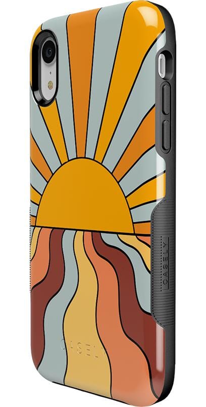 Shine On | Retro Sunset Case iPhone Case get.casely 