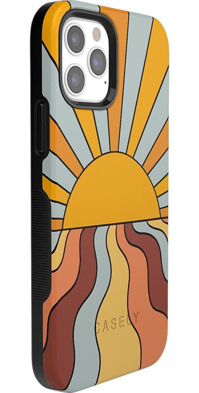 Shine On | Retro Sunset Case iPhone Case get.casely 