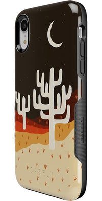 Desert Nights | Cactus Colorblock Case iPhone Case get.casely 