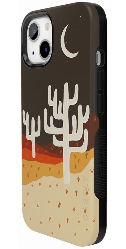 Desert Nights | Cactus Colorblock Case iPhone Case get.casely 