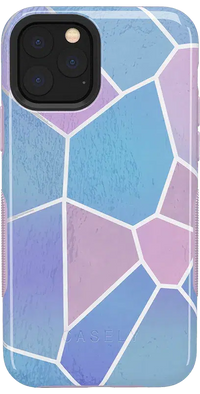 Other Side | Holographic Metallic Stained Glass Marble Case iPhone Case get.casely 