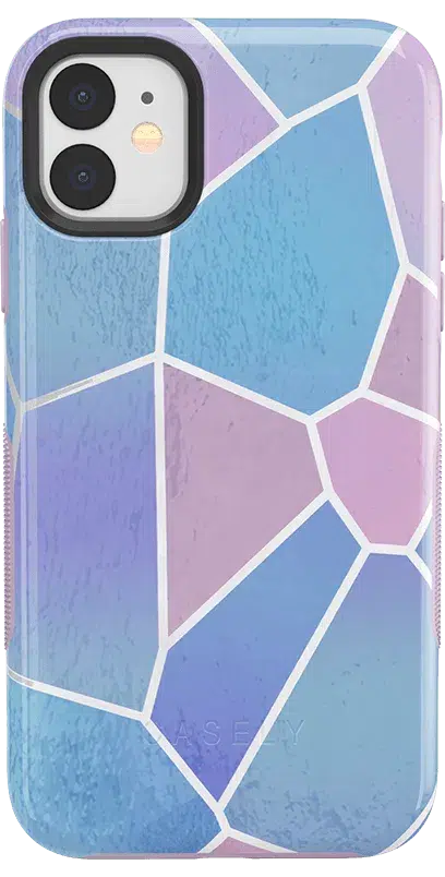 Other Side | Holographic Metallic Stained Glass Marble Case iPhone Case get.casely 