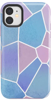 Other Side | Holographic Metallic Stained Glass Marble Case iPhone Case get.casely 