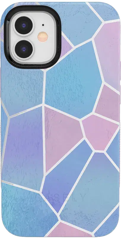 Other Side | Holographic Metallic Stained Glass Marble Case iPhone Case get.casely 