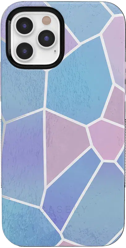 Other Side | Holographic Metallic Stained Glass Marble Case iPhone Case get.casely 