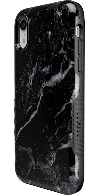 Black Pearl | Classic Black Marble Case iPhone Case get.casely 