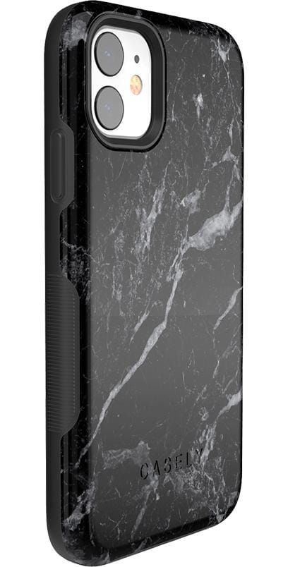 Black Pearl | Classic Black Marble Case iPhone Case get.casely 