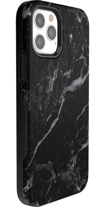 Black Pearl | Classic Black Marble Case iPhone Case get.casely 