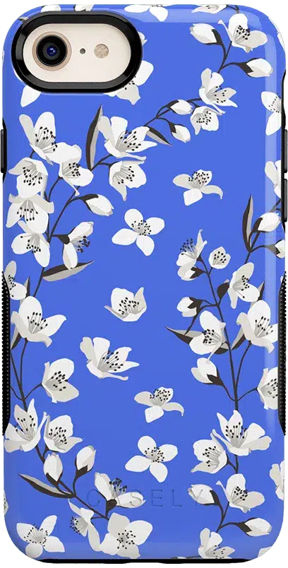 Floral Forest | Blue Cherry Blossom Floral Case iPhone Case get.casely 