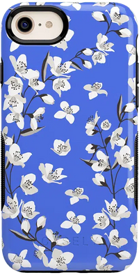 Floral Forest | Blue Cherry Blossom Floral Case iPhone Case get.casely 