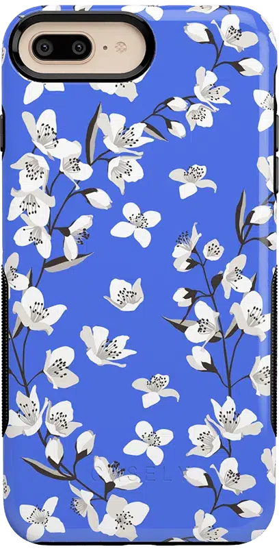 Floral Forest | Blue Cherry Blossom Floral Case iPhone Case get.casely Bold iPhone 6/7/8 Plus 