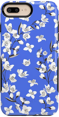 Floral Forest | Blue Cherry Blossom Floral Case iPhone Case get.casely Bold iPhone 6/7/8 Plus 