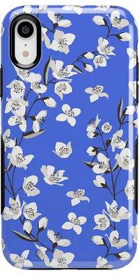 Floral Forest | Blue Cherry Blossom Floral Case iPhone Case get.casely 