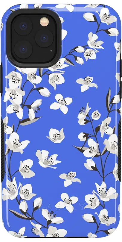 Floral Forest | Blue Cherry Blossom Floral Case iPhone Case get.casely Bold iPhone 11 Pro 