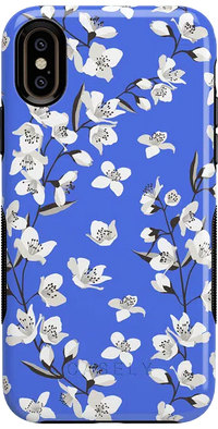 Floral Forest | Blue Cherry Blossom Floral Case iPhone Case get.casely Bold iPhone XS Max 