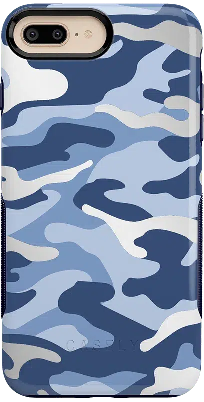 In Formation | Metallic Blue Camo Case iPhone Case get.casely Bold iPhone 6/7/8 Plus 