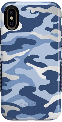 In Formation | Metallic Blue Camo Case iPhone Case get.casely Bold iPhone XS Max 