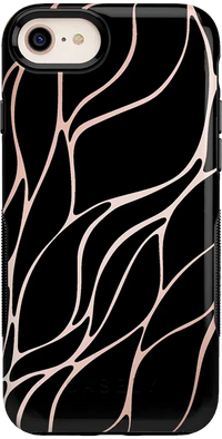 Midnight Ride | Black and Gold Metallic Waves Case iPhone Case get.casely Bold iPhone 6/7/8 
