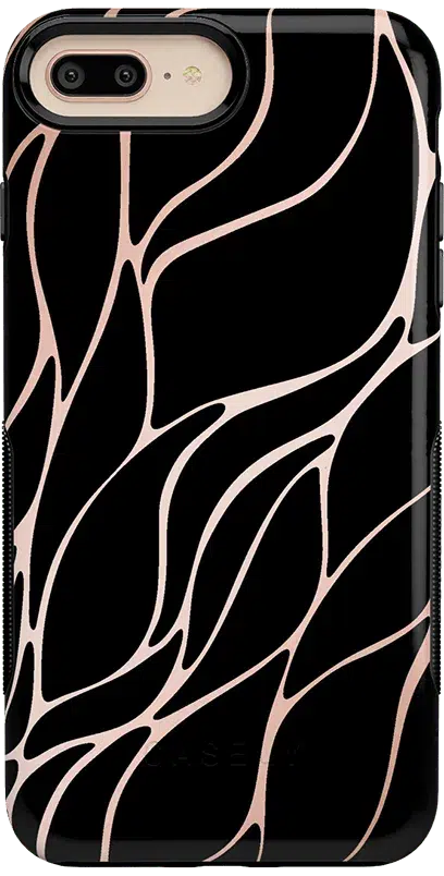 Midnight Ride | Black and Gold Metallic Waves Case iPhone Case get.casely Bold iPhone 6/7/8 Plus 