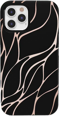 Midnight Ride | Black and Gold Metallic Waves Case iPhone Case get.casely Bold iPhone 12 Pro Max 