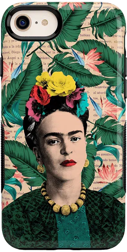 Find Your Muse | Frida Kahlo Portrait Floral Case iPhone Case get.casely Bold iPhone SE (2020 & 2022) 