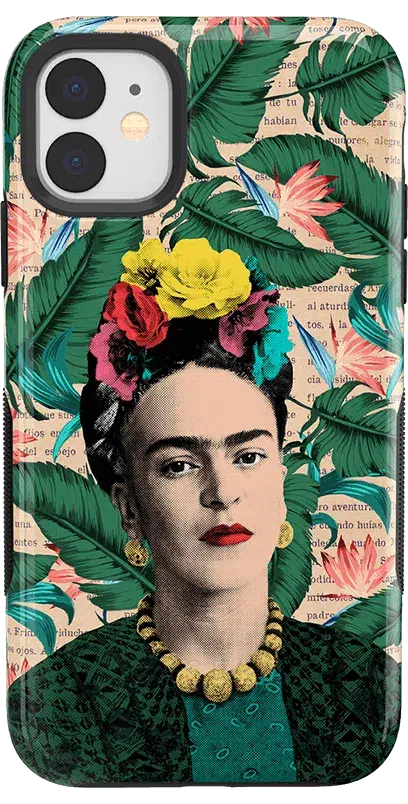 Find Your Muse | Frida Kahlo Portrait Floral Case iPhone Case get.casely Bold iPhone 11 