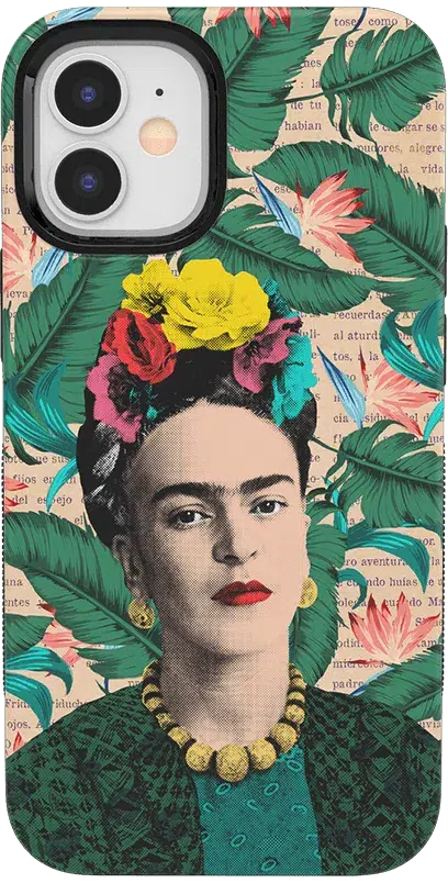 Find Your Muse | Frida Kahlo Portrait Floral Case iPhone Case get.casely Bold + MagSafe® iPhone 12 