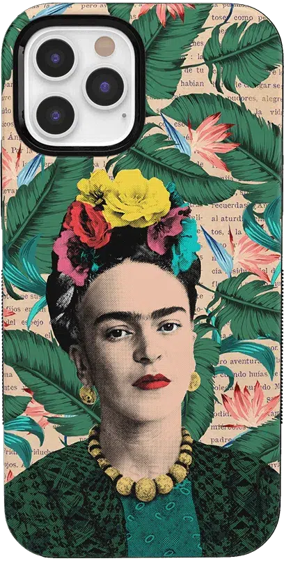 Find Your Muse | Frida Kahlo Portrait Floral Case iPhone Case get.casely Bold + MagSafe® iPhone 12 Pro Max 