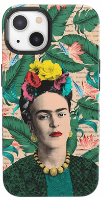 Find Your Muse | Frida Kahlo Portrait Floral Case iPhone Case get.casely Bold + MagSafe® iPhone 13 