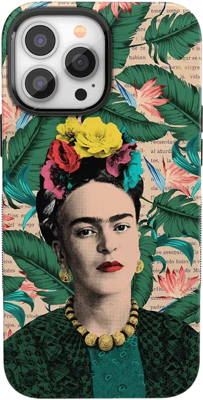 Find Your Muse | Frida Kahlo Portrait Floral Case iPhone Case get.casely Bold + MagSafe® iPhone 13 Pro Max 
