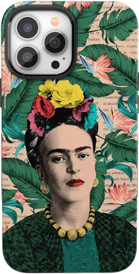 Find Your Muse | Frida Kahlo Portrait Floral Case iPhone Case get.casely Bold + MagSafe® iPhone 13 Pro Max 