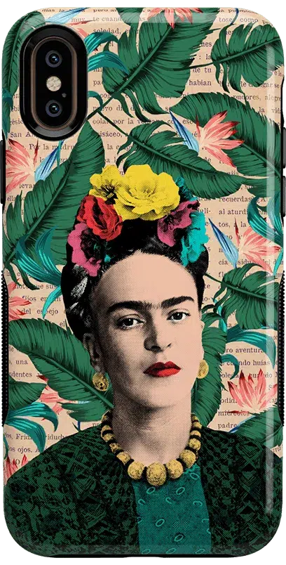 Find Your Muse | Frida Kahlo Portrait Floral Case iPhone Case get.casely Bold iPhone XS Max 