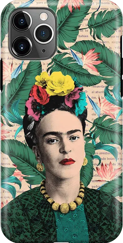 Find Your Muse | Frida Kahlo Portrait Floral Case iPhone Case get.casely Classic iPhone 11 Pro Max 