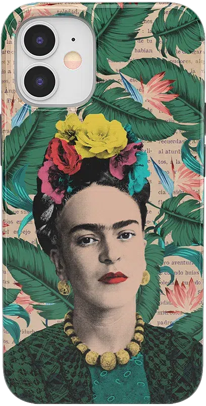 Find Your Muse | Frida Kahlo Portrait Floral Case iPhone Case get.casely Classic iPhone 12 
