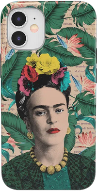 Find Your Muse | Frida Kahlo Portrait Floral Case iPhone Case get.casely Classic iPhone 12 