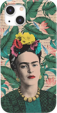 Find Your Muse | Frida Kahlo Portrait Floral Case iPhone Case get.casely Classic + MagSafe® iPhone 13 