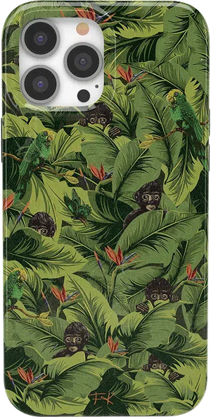 Sneaky Monkeys | Frida Kahlo Jungle Floral Case iPhone Case get.casely Classic + MagSafe® iPhone 13 Pro Max 