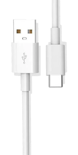 USB to USB-C Power Pod Charging Cord - White Charging Cable get.casely 