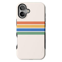 Totally Groovy | Rainbow Stripes Color Block Case iPhone Case get.casely Bold + MagSafe® iPhone 16 Plus