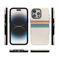 Totally Groovy | Rainbow Stripes Color Block Case iPhone Case get.casely 