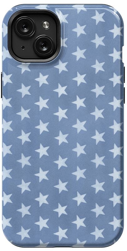 Coastal Blues | Denim Stars Case Phone Case Casetry Essential + MagSafe® iPhone 15 Plus 