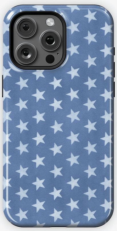 Coastal Blues | Denim Stars Case Phone Case Casetry Essential + MagSafe® iPhone 15 Pro Max 