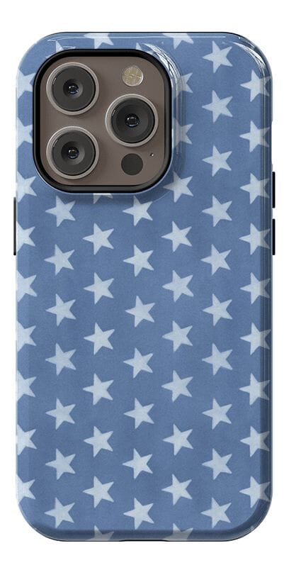 Coastal Blues | Denim Stars Case Phone Case Casetry Essential + MagSafe® iPhone 14 Pro 