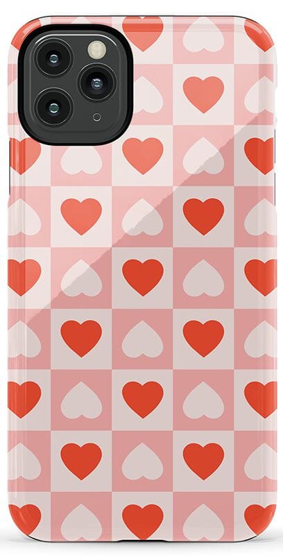 The Valentine's Collection | Heart Checkerboard Case Phone Case Casetry Essential iPhone 11 Pro Max