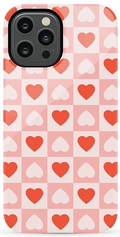 The Valentine's Collection | Heart Checkerboard Case Phone Case Casetry Essential iPhone 12 Pro Max